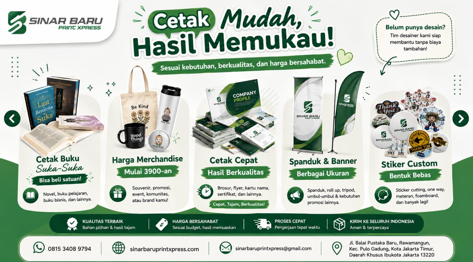 Sinar Baru Printing promo 1